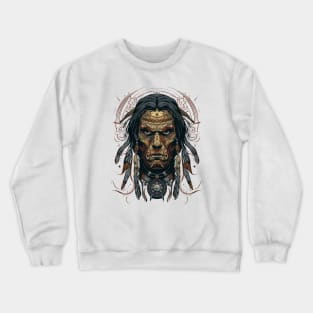 Native American Warrior Crewneck Sweatshirt